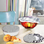 10Pcs Reusable Bowl Covers In 5 Size, Stretch Cloth Fabric Dish Cover Kitchen - Image 7