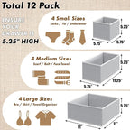Simple Houseware Foldable Drawer Organizer - Image 2