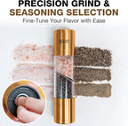 Eparé 2 in 1 Gold Salt and Pepper Grinder Combo - Image 7