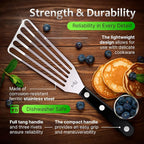 MIU Fish Spatula Stainless Steel, Polished Metal, Corrosion Resistant, Kitchen - Image 6