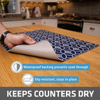 Drymate Jumbo XL Dish Drying Mat, Low-Profile, Super Absorbent, Quick Dry Fabric - Image 3