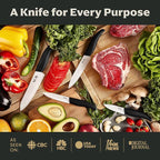 Vos Ceramic Knife Set with Block, Ceramic Knives Set - Image 7