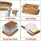 Set of 4 Stackable Space-Saving Nesting Glass Bowls - Image 3