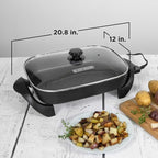 BLACK+DECKER Electric Skillet, Variable Temperature Control, Nonstick Cooking - Image 8