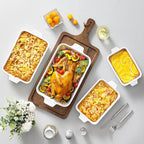 MALACASA Casserole Dishes for Oven, Porcelain Baking Dishes, Ceramic Bakeware - Image 6