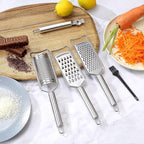 Tongjude Stainless Steel Cheese Grater Set, Lemon Zester - Image 2