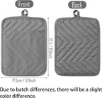 GROBRO7 5Pack Pot Holders for Kitchen Heat Resistant Cotton Potholder - Image 2