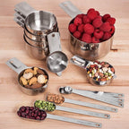 Hudson Essentials Stainless Steel Measuring Cups and Spoons Set - Image 5