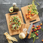 Farberware 3-Piece Wood Cutting Board Set, Reversible Chopping Boards - Image 3