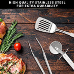 Home Hero 54-Piece Stainless Steel Kitchen Utensils Set - Image 6