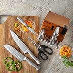 McCook® Kitchen Knife Sets, German Stainless Steel Knives Block Set - Image 8
