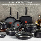 T-fal Ultimate Hard Anodized Nonstick Cookware Set 12 Piece, Oven Broiler Safe - Image 3