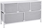Amazon Basics Extra Wide Fabric 5-Drawer Storage Organizer Unit - Image 5