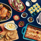 Rachael Ray Solid Glaze Ceramics Au Gratin Bakeware/Baker Set, Rectangular - Image 7