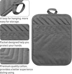 GROBRO7 5Pack Pocket Pot Holders Cotton Heat Resistant Potholder Multipurpose - Image 3