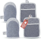 Casa Platino Silicone Oven Mitts & Potholders, 4-Piece – Pot Holders by CasaPlatino