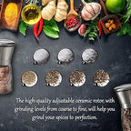 Professional Salt and Pepper Grinder – Premium Stainless Steel Salt and Pepper - Image 3