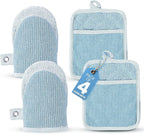 Casa Platino BBQ Gloves & Potholders Set, Holder by CasaPlatino