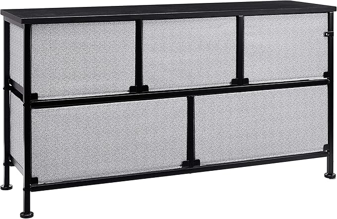 Amazon Basics Extra Wide Fabric 5-Drawer Storage Organizer Unit - Image 5