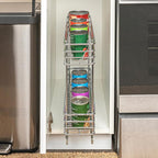 Household Essentials Chrome 2-Tier Sliding Cabinet Organizer - Image 4