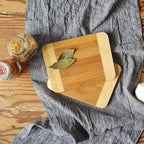 Lipper International Bamboo Wood Two-Tone Kitchen Cutting and Serving Board - Image 4