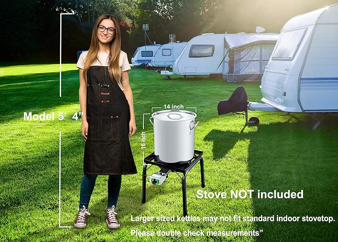 CONCORD 42 QT Stainless Steel Stock Pot w/Basket. Heavy Kettle. Cookware - Image 5
