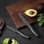 Marco Almond Kitchen Knife Set, KYA39 12-Piece Chef Knife Sets, 6 Knives - Image 5